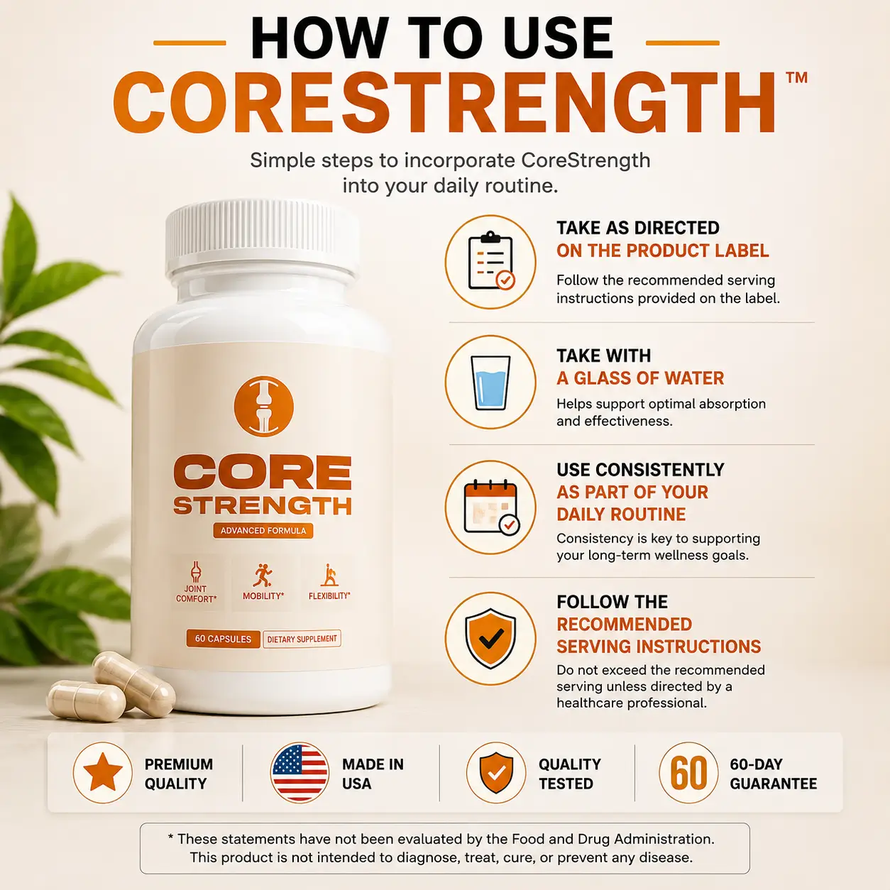 CoreStrength suggested use
